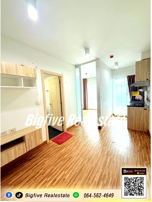 Condos for rent Bang Bua Thong Nonthaburi : A68-044 Condo for rent, The Iris Bangyai, 1st floor, Building 5, swimming pool view, 29 sq m., beautiful and complete ✨