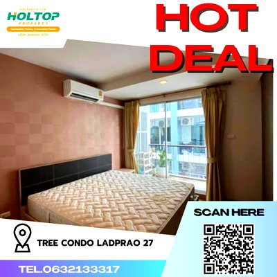 คอนโดให้เช่า : #R4328 ให้เช่าคอนโด Tree Condo Ladprao 27