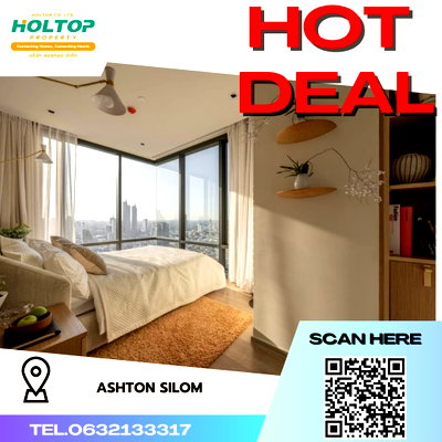คอนโดให้เช่า : #R4329 ให้เช่าคอนโด Ashton Silom 