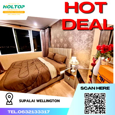 คอนโดให้เช่า : #R4330  ให้เช่าคอนโด Supalai Wellington