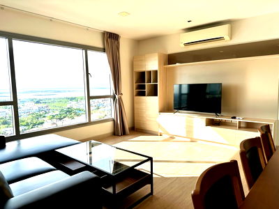 Condos for rent Samitivej Chonburi Hospital  : For rent: Casalunar mesto 2 bedrooms, 2 bathrooms, 25th floor, sea view, 67 sq m, ready to move in