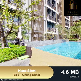 ✨ Klass Silom ใจกลางสีลม รายล้อมด้วยธรรมชาติ พร้อมเฟอร์นิเจอร์ครบ เข้าอยู่ได้ทันทีแค่ถือกระเป๋าใบเดียว 💯