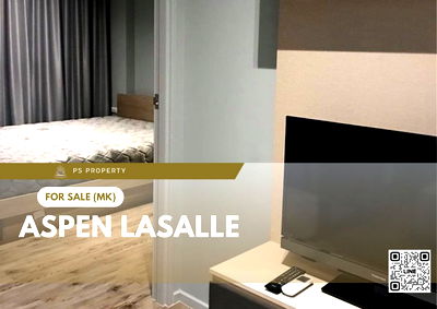Condos for sale Soi Lasalle (Sukhumvit 105) : Urgent sale 📍 Aspen Lasalle 📍 Fully furnished and equipped with electrical appliances, near MRT Sri Lasalle