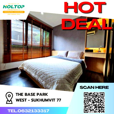 Condos for rent : #Z632 Condo for rent THE BASE Park West - Sukhumvit 77