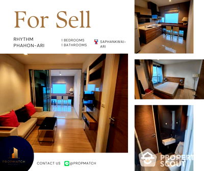 Condos for sale Phaya Thai : 1-BR Condo at RHYTHM Phahon-Ari near BTS Saphan Khwai (ID 1843688)