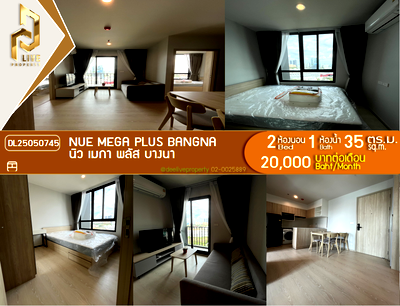Condos for rent : DL25050745 Condo for rent, Nue Mega Plus Bangna near -, ready to move in, call urgently 0800343450 LineID @655ebbvc