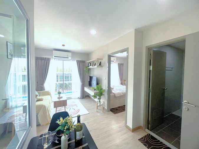 📢ปล่อยเช่า Be condo ใกล้ม.กรุงเทพ ตึก B ชั้น 4 ขนาด 40sqm 2 ห้องนอน