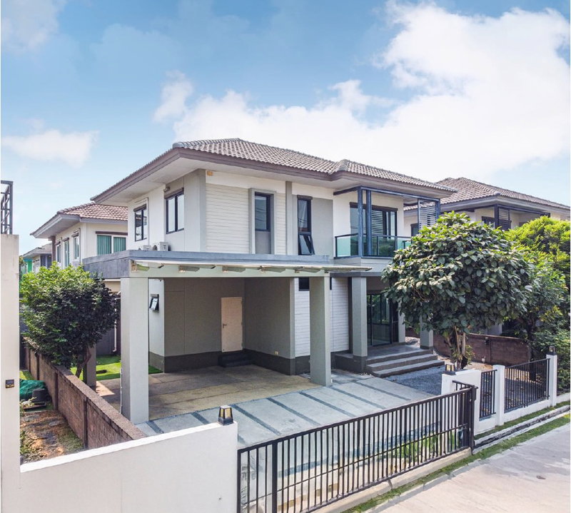 Houses for sale : [For Sale] Single house in Saransiri Village. Tiwanon-Chaengwattana 1, good location, near the entrance of the alley.