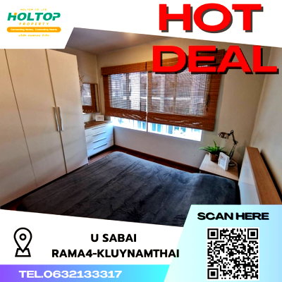 Condos for rent : #S3840 For Rent U Sabai Rama4-Kluaynamthai