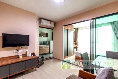 Condos for rent : Condo for Rent The Excel Parc (Soi Lasalle 19), 1 bedroom 28 sqm Good Condition Fully-Furnished Near BTS Bearing, Bangna : MJ25R-013
