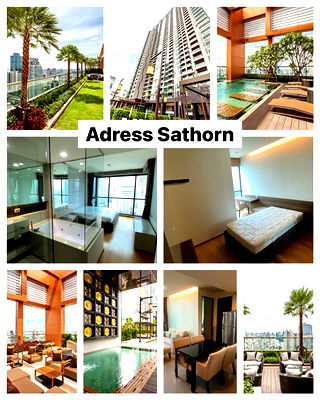 เช่าคอนโด BTS เซนต์หลุยส์ : (newly renovate) 🏢Address Sathorn วิวเมือง✨ 2 ห้องนอน | 70 ตร.ม. | ชั้น 20 💰 50,000 บาท/เดือน