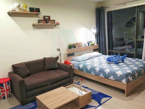 🔺 For rent condo RHYTHM ASOKE Building 1, Floor 28,Studio, Room size 23.00 sqm