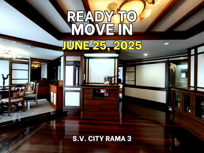 คอนโดให้เช่า : ✨ ให้เช่าด่วน! ห้องใหญ่ แต่งใหม่ยกห้อง! S.V. City พระราม 3 | 2 นอน 2 น้ำ 101 ตร.ม. วิวสวย เฟอร์ครบ พร้อมอยู่ มิ.ย. 68 นี้! ✨