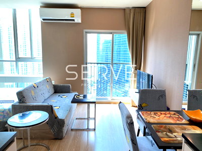 Condos for rent : Nice Room & Good View 1 Bed High Fl Condo in Ratchada Area Next to MRT Thailand Cultural Centre 80 m.@ Noble Revolve Ratchada 2