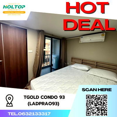 เช่าคอนโด โฮมโปร เอกมัย-รามอินทรา : #S3858 ให้เช่า TGold Condo Ladprao 93