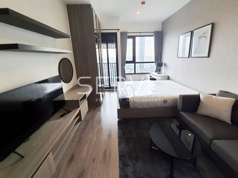 Studio on Super High Fl. 40+ with Skyline Unblock View Good Location BTS On Nut 650 m. / For Rent-KnightsBridge Prime Onnut