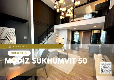คอนโดให้เช่า : ให้เช่า 📍 MODIZ Sukhumvit 50 📍 ใกล้ BTS อ่อนนุช เฟอร์นิเจอร์ และ เครื่องใช้ไฟฟ้าครบ 