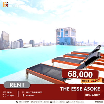 Condos for rent Asoke Road : Luxury Living in the Heart of Asoke! The Esse Asoke near BTS Asoke