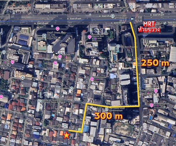 Land for sale, 129 sq wah, Huai Khwang