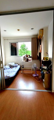 Condos for sale : S-LPNS114 Condo for sale, Lumpini Town Nida-Seri Thai 2, 3rd floor, Building A, city view, 22 sq m., 1 bedroom, 1 bathroom, 1.08 million, 064-959-8900