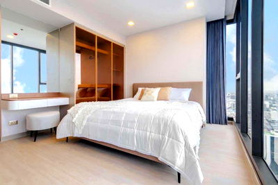 Condos for rent Rama 9 : O9F117 Condo for rent, One Nine Five Asoke - Rama 9, 58th floor, Building A, 93.5 sq m., 3 bedrooms, 3 bathrooms, 135,000 baht, 064-959-8900