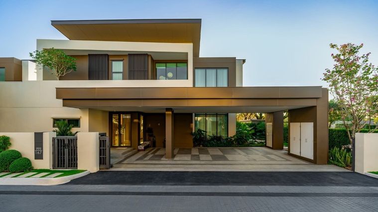 ขายบ้านเดี่ยวริมน้ำ สราญสิริ บางนา โครงการพร้อมอยู่ บ้านเลขที่ 999/165 