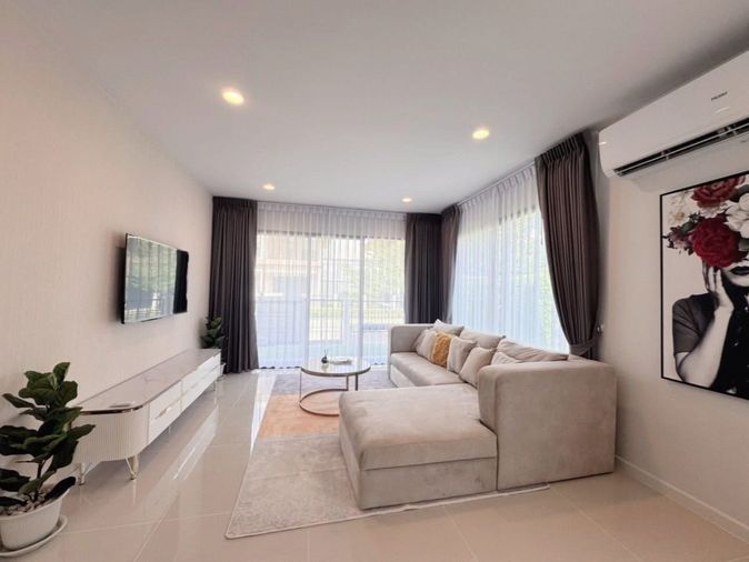 4-bed house for rent, 196 sqm, 57 sq wah, BURASIRI KRUNGTHEPKREETHA