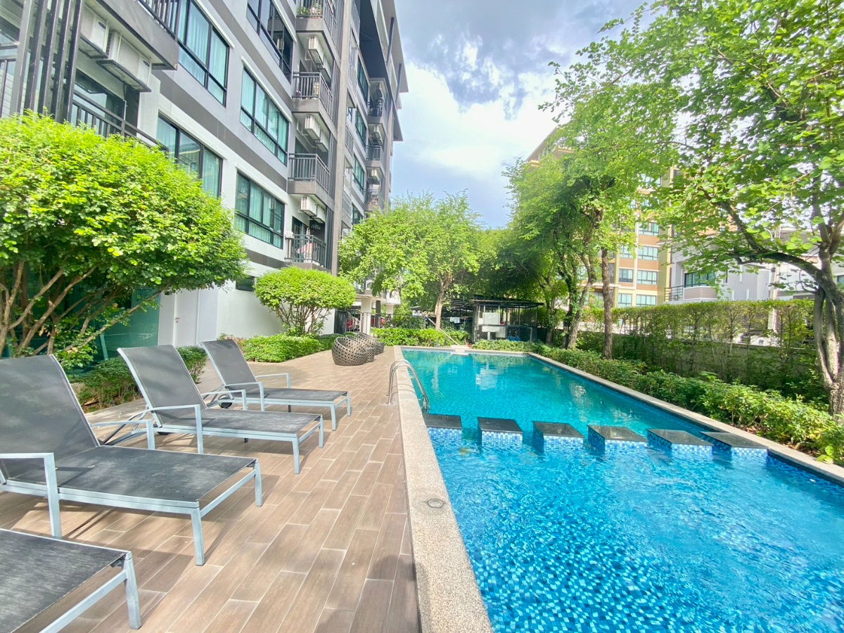 picture 1bed 12000 baht, beautiful building, Munich, free common area, very good location, 6th floor, fully furnishedng machine - 16/21