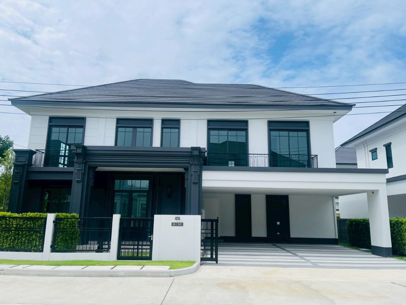 ขายบ้านเดี่ยว : ขายบ้านเดี่ยวโครงการใหม่ เศรษฐสิริ สะพานมหาเจษฎาบดินทร์ฯ ติดถนนใหญ่ 
