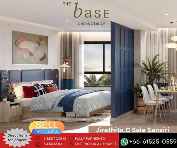 ✨ ขายคอนโด โครงการ The Base เชิงทะเล 2 ห้องนอน วิวสระ 🏢 โครงการใหม่ล่าสุดน่าลงทุนในภูเก็ต 🌴 (Thai Quota)