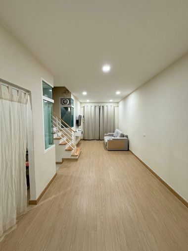 3-bed townhouse for rent, 69.2 sqm, 17.3 sq wah, Golden Town Ramintra - Wongwaen