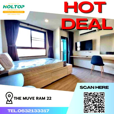 Condos for rent Major Hollywood Ramkhamhaeng : #Z754 Condo for rent THE MUVE Ram 22