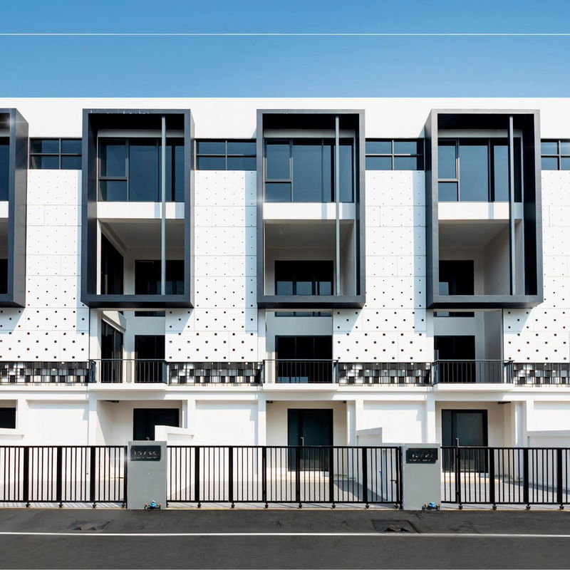 โฮมออฟฟิศให้เช่า : ให้เช่า⭐Modern Home Office⭐รามอินทรา 62⭐4 ชั้น⭐305 ตร.ม⭐ใกล้ Fashion Island