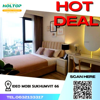 คอนโดให้เช่า : #Z758 ให้เช่าคอนโด Ideo Mobi Sukhumvit 66