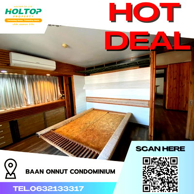 Condos for rent Soi On Nut (Sukhumvit 77) : #R4513 Condo for rent Baan Onnut Condominium