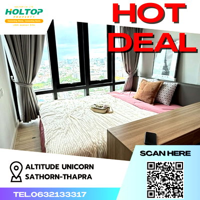Condos for rent : #Z785 For rent Altitude Unicorn Sathorn-Thapra