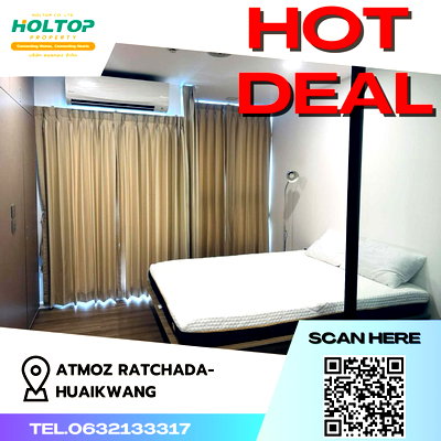 Condos for rent : #Z789 Condo for rent: Atmoz Ratchada-Huaikwang 