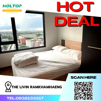 Condos for rent Kasemrad Ramkhamhaeng Hospital : #Z805 Condo for rent The Livin Ramkhamhaeng