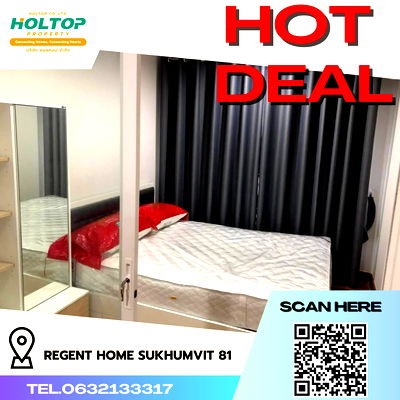 Condos for rent BTS On Nut : #R4547 Condo for rent Regent Home Sukhumvit 81 