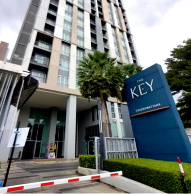 Condos for rent Muang Thong Thanee : Rental Condominium 12,000 ฿/ Month The Key Changwattana Near MRT station Sirat PinkLine  Contract 0819106368