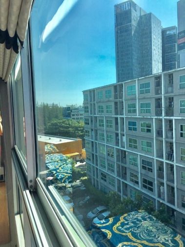 ** ให้เช่าดีคอนโดรามคำแหง9 ชั้น3 เฟอร์+ไฟฟ้าครบ!! พร้อมเข้าอยู่ (ติดห้างฟู้ดแลนด์)