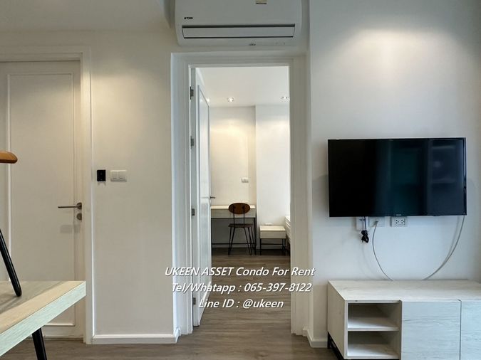 UK01-023 Condo for rent Chambery Sriracha, 1 bedroom, 35 sq m., same side as Kasetsart University, Sriracha, rental price 8,500 baht/month