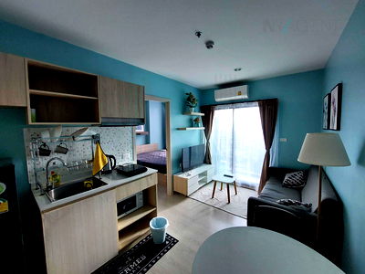 Condos for rent Bangna - Trat  : For rent, New Noble Srinakarin-Lasalle, 1 bedroom, 37th floor, near MRT Si La Salle.