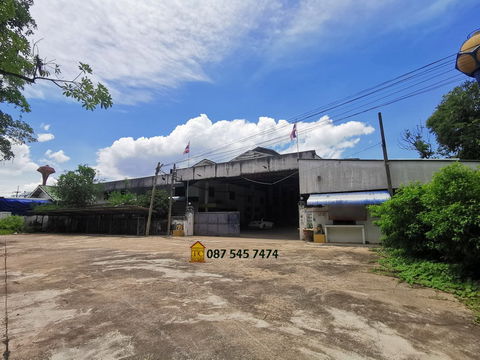 ขายที่ดินพร้อมโรงงาน/โกดัง/อ็อฟฟิศ 2 ชั้น เนื้อที่ 3-1-93 ไร่ พท.ใช้สอยกว่า 5,500 ตรม. ถนนพระประโทน-บ้านแพ้ว นครปฐม ผังเมืองสีม่วง ขายเพียง 29 ล้าน