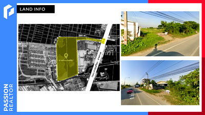 Land for sale King Mongkut University Of Technology Thonburi, Bang Khunthian Campus : Land for sale, 46 rai, next to Bang Khun Thian Road, Green City Plan Kor.4, can be used for a 100 Sq.wa housing project.