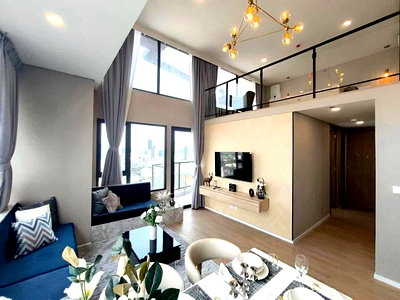 คอนโดให้เช่า : ด่วนปรับราคาลง‼️‼️ Duplex 2 bed 2bath  พร้อมอยู่✨