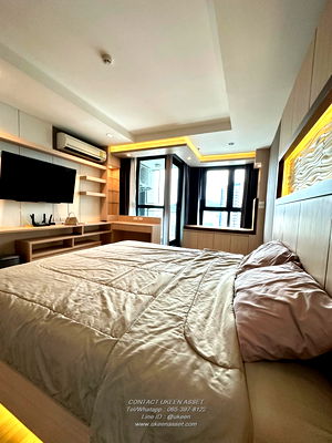 Condos for rent Robinson Sriracha : UK01-053 For rent Ladda Plus Sriracha Condo Ladda Plus Condo (Sriracha) 9,500 baht/month. Studio room 35 sq m. 15th floor, Sriracha city view.