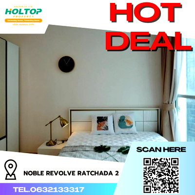 คอนโดให้เช่า : #R4624  ให้เช่าคอนโด Noble Revolve Ratchada 2 