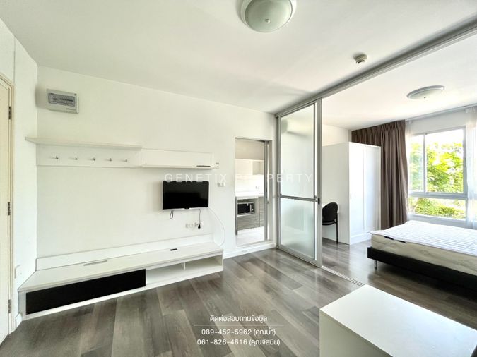 🏫 ให้เช่าถูก!! D Condo เฟส 1 คอนโดใกล้ ม.ธรรมศาสตร์ ห้องใหญ่ 30.10 ตรม. เฟอร์ครบ พร้อมอยู่ 8,500 บาท/เดือน