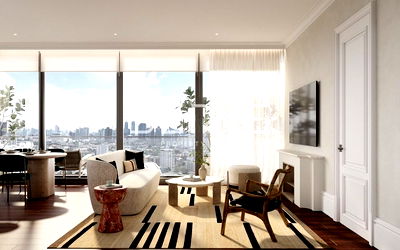 Condos for sale : 3 Beds 3 Baths with Bathtub 149.5 sq.m. High Fl. 20+ Good Location BTS Thong Lo at KHUN by YOO Condo / For Sell